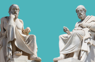 Enem 2023: Imagem de dois filosofos sentados